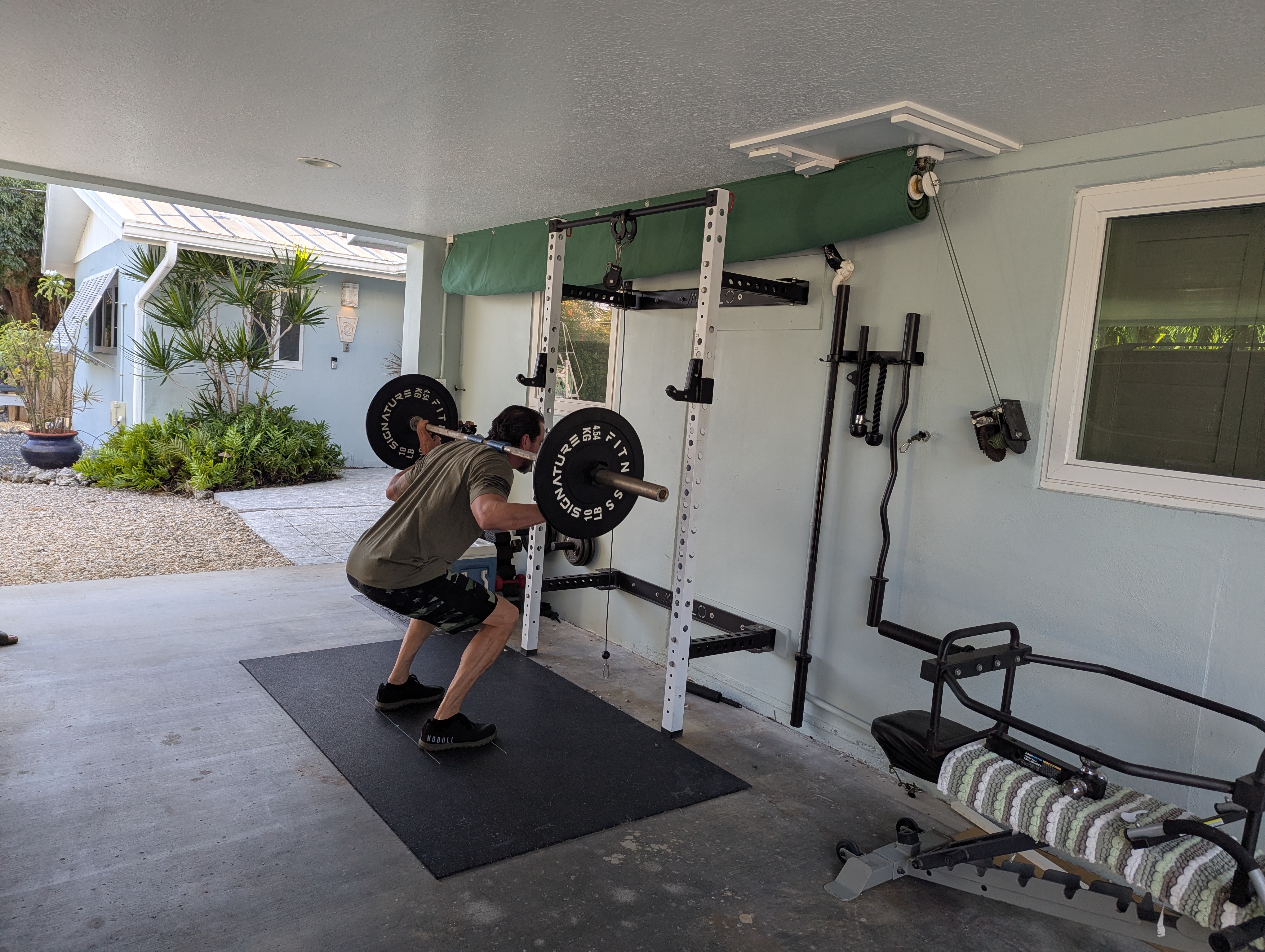 Home Gym in use.